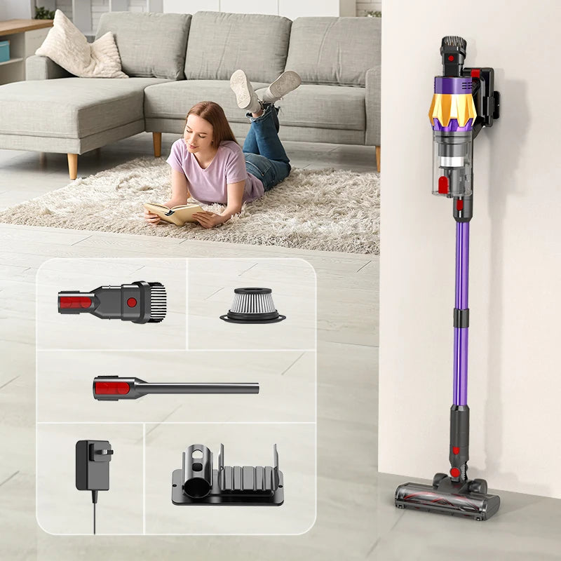 Blossom Wireless Handheld Vacuum Cleaner ,45,000PA Suction,Smart Dust Sensor,Touch Screen,Portable Stick Cordless Vacuum