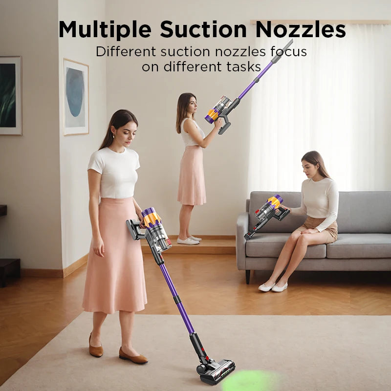 Blossom Wireless Handheld Vacuum Cleaner ,45,000PA Suction,Smart Dust Sensor,Touch Screen,Portable Stick Cordless Vacuum