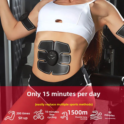 Smart Wireless Portable EMS TENS Abdominal Toning Belt Muscle Stimulator For Men Women Arm Application Muscle Patch Exercise