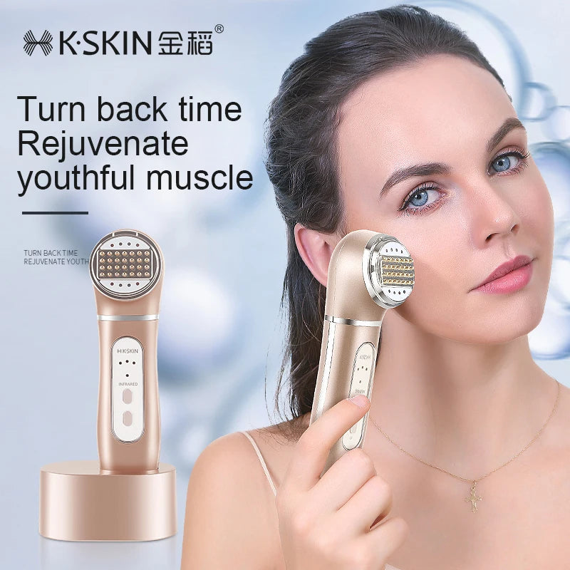 Facial Microcurrent Electric Skin Care Massager EMS RF Multifunctional Facial Massage Device Clean Face Skin Tighten Face