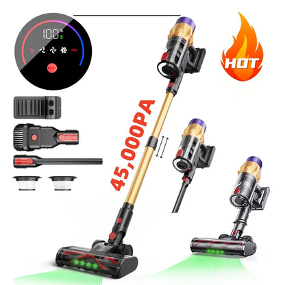 Blossom Wireless Handheld Vacuum Cleaner ,45,000PA Suction,Smart Dust Sensor,Touch Screen,Portable Stick Cordless Vacuum