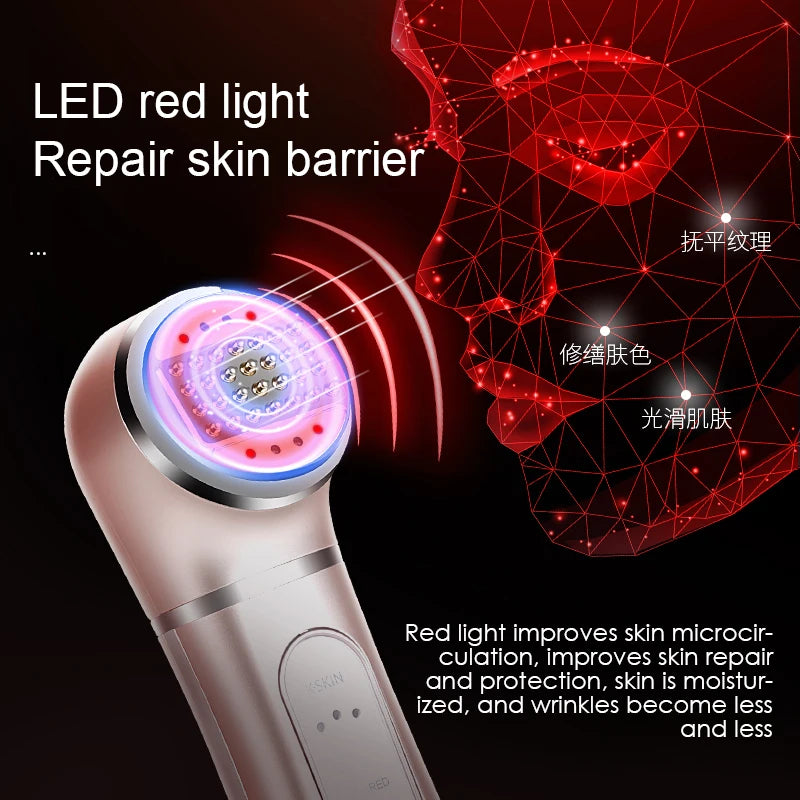 Facial Microcurrent Electric Skin Care Massager EMS RF Multifunctional Facial Massage Device Clean Face Skin Tighten Face