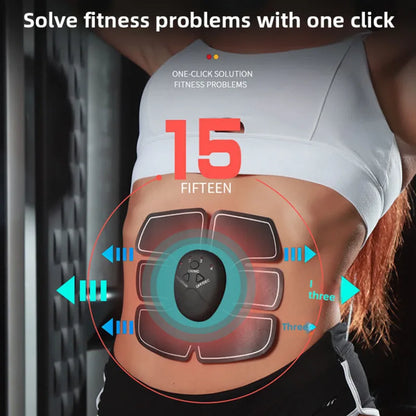 Smart Wireless Portable EMS TENS Abdominal Toning Belt Muscle Stimulator For Men Women Arm Application Muscle Patch Exercise