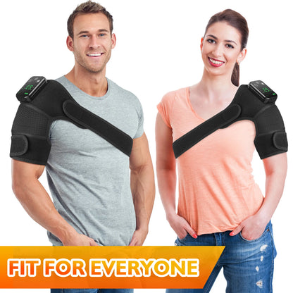 Massager Shoulder Electric Shoulder Heating Pad 3-Speed Vibration Muscle Relax Belt Thermal Neck Health Care Brace 3-In-1 Home