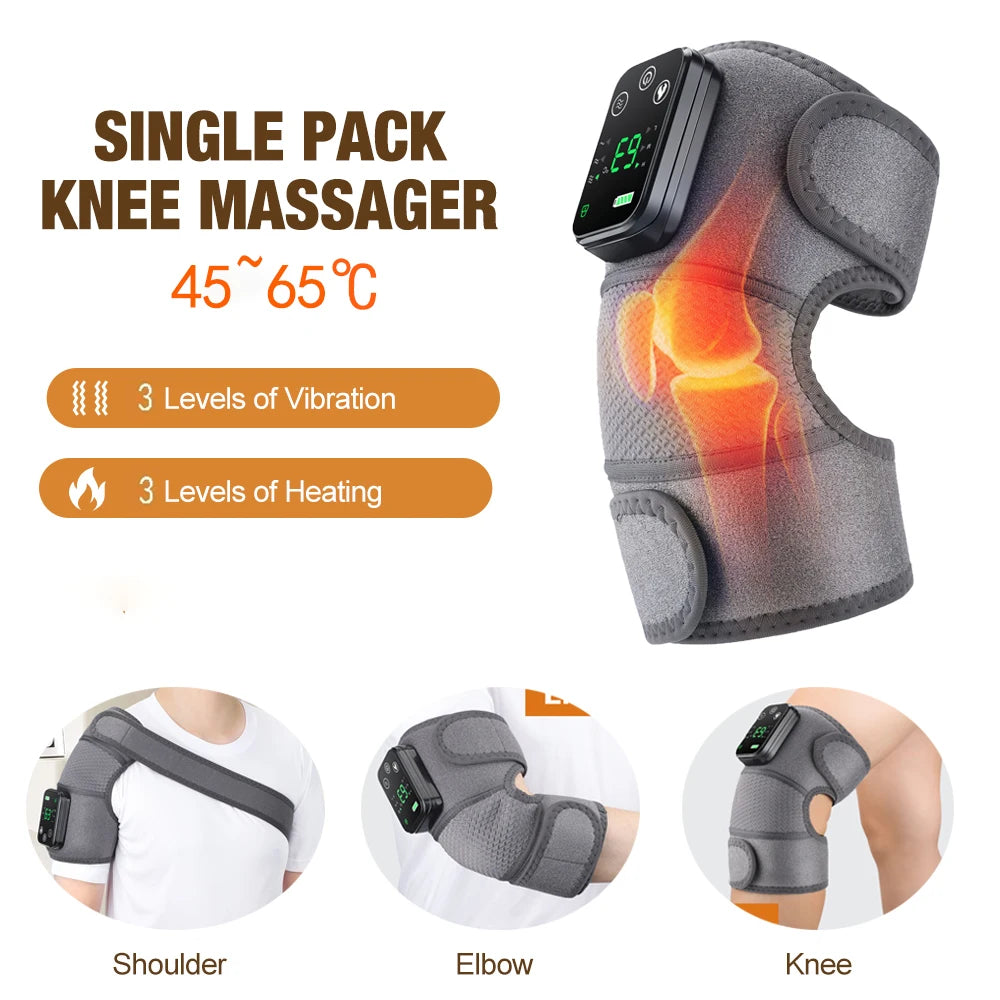 Massager Shoulder Electric Shoulder Heating Pad 3-Speed Vibration Muscle Relax Belt Thermal Neck Health Care Brace 3-In-1 Home