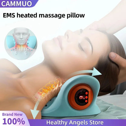 Electric Neck Massager USB Infrared Heating Airbag Neck Traction Vibration Shoulder Cervical Spine Shoulder Support Relax
