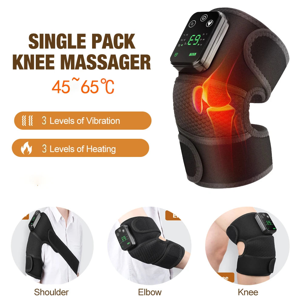 Massager Shoulder Electric Shoulder Heating Pad 3-Speed Vibration Muscle Relax Belt Thermal Neck Health Care Brace 3-In-1 Home