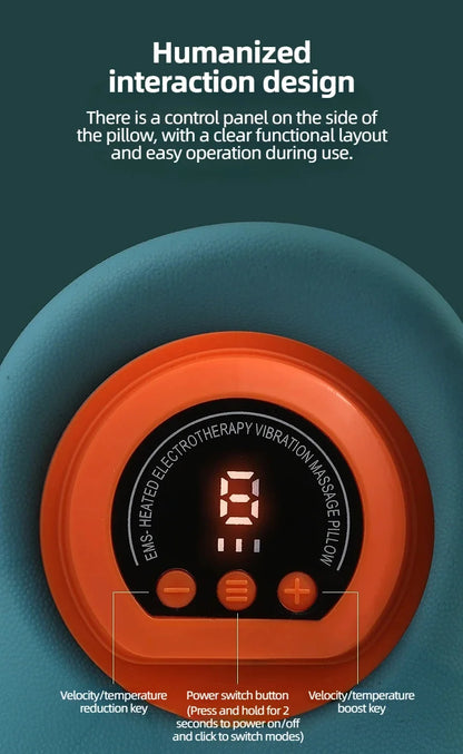 Electric Neck Massager USB Infrared Heating Airbag Neck Traction Vibration Shoulder Cervical Spine Shoulder Support Relax