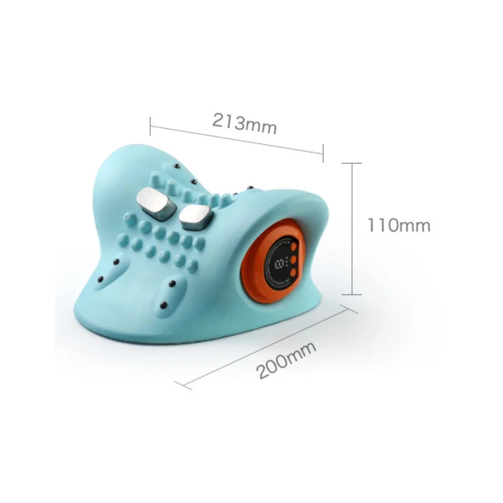 Electric Neck Massager USB Infrared Heating Airbag Neck Traction Vibration Shoulder Cervical Spine Shoulder Support Relax