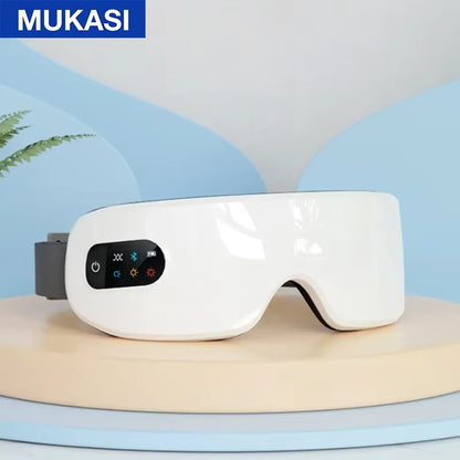 Eye Massager with Vibration Bluetooth Music, Smart Massage Eye Mask for Eye Relax, Reduce Eye Strain, Improve Sleep