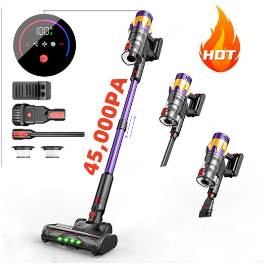 Blossom Wireless Handheld Vacuum Cleaner ,45,000PA Suction,Smart Dust Sensor,Touch Screen,Portable Stick Cordless Vacuum
